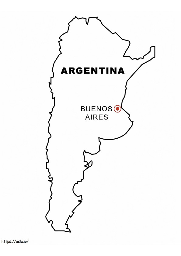 Argentijnen kleurplaat