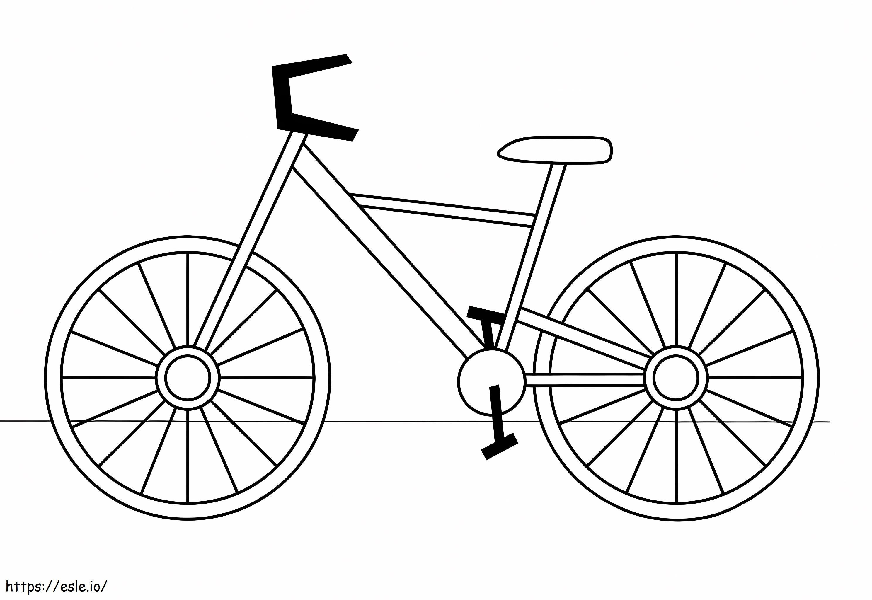 Bicicletta stampabile gratuitamente da colorare