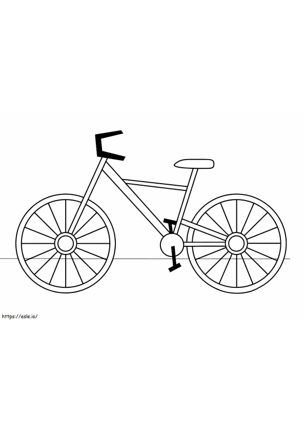 Bicicletă imprimabilă gratuită de colorat