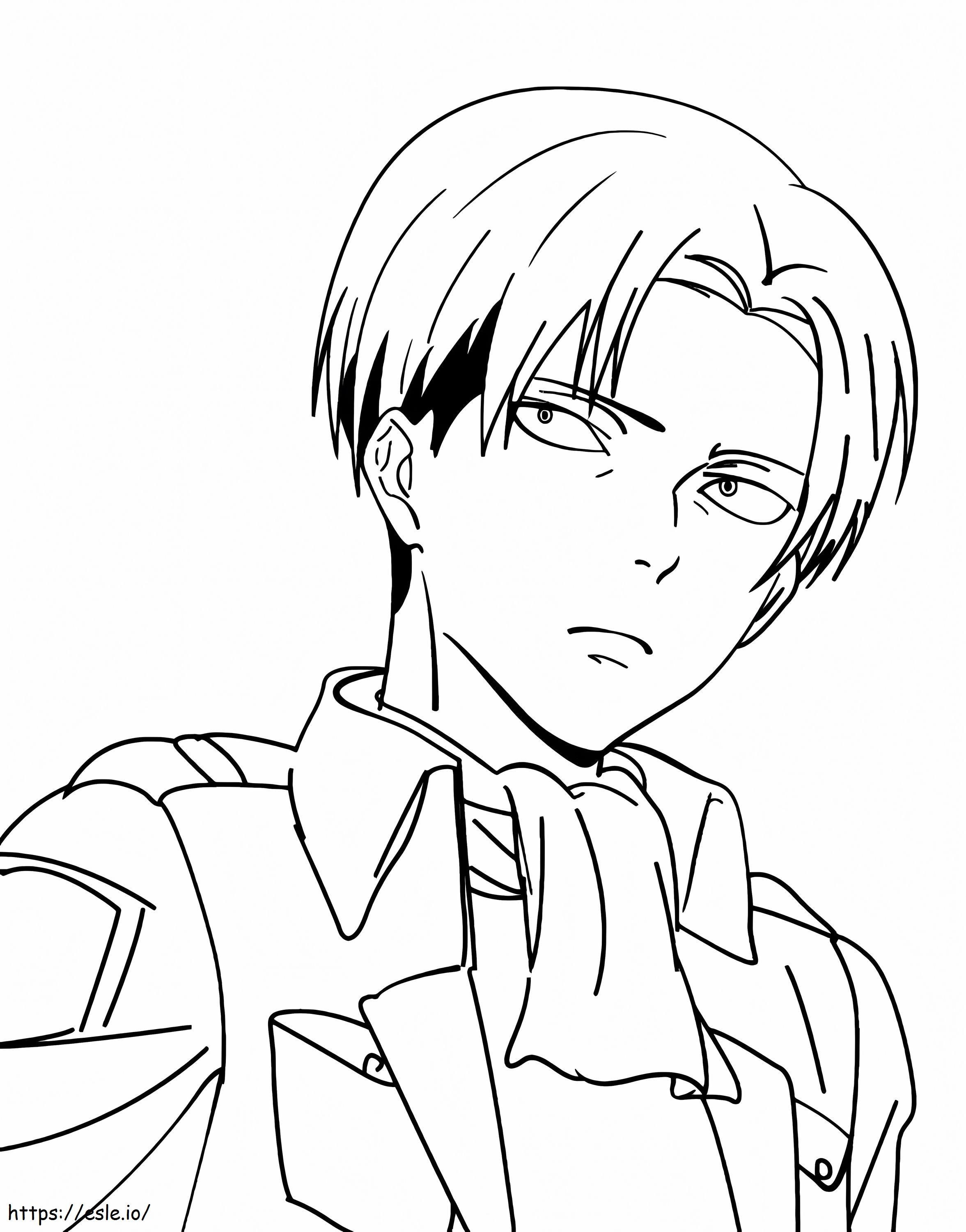 Cool Levi Ackerman coloring page