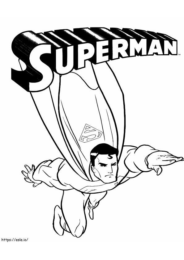 スーパーマン・フォー・キッド ぬりえ - 塗り絵