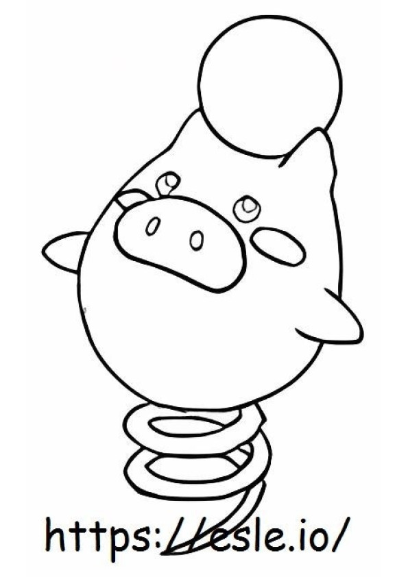 Spoink coloring page