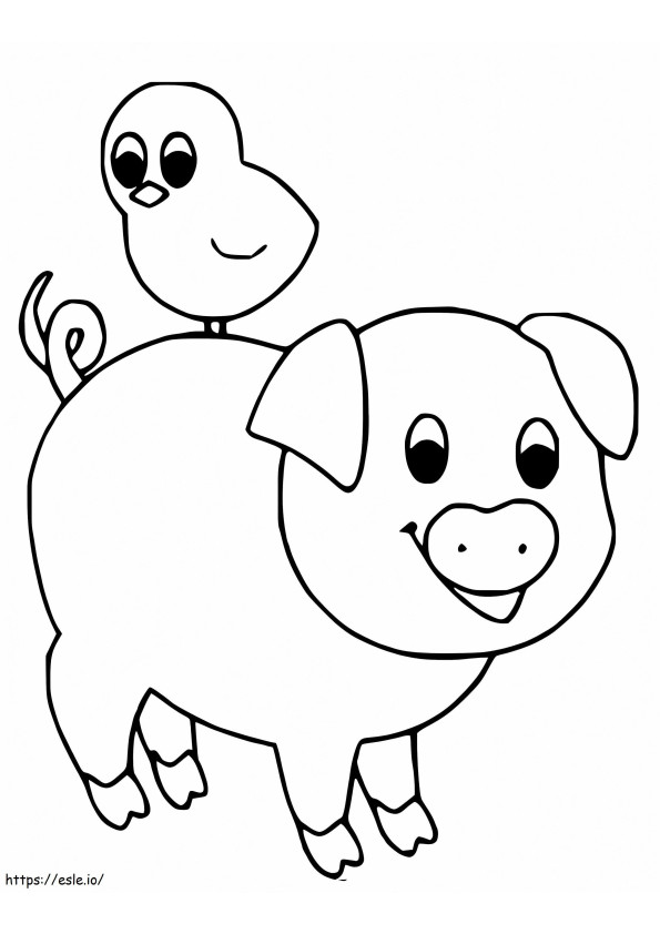 Baby Pig 7 coloring page