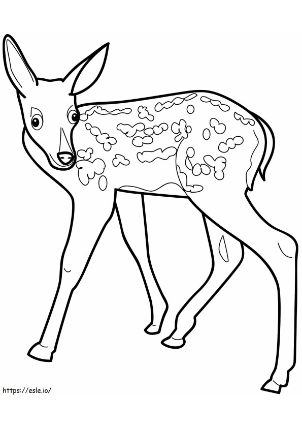 Crazy Fawn coloring page