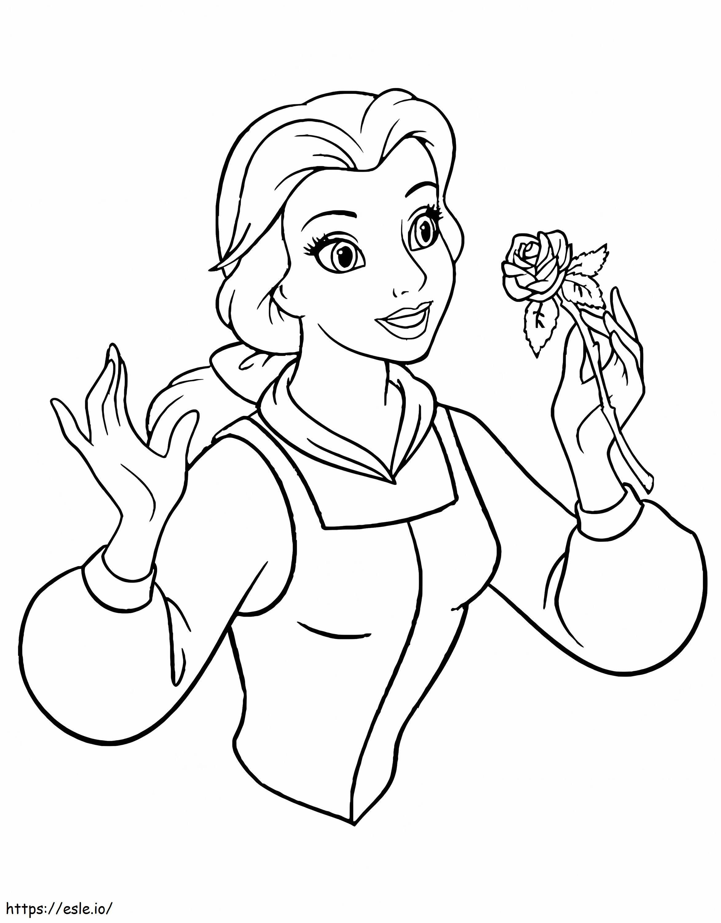 Beautiful Smelling Rose coloring page