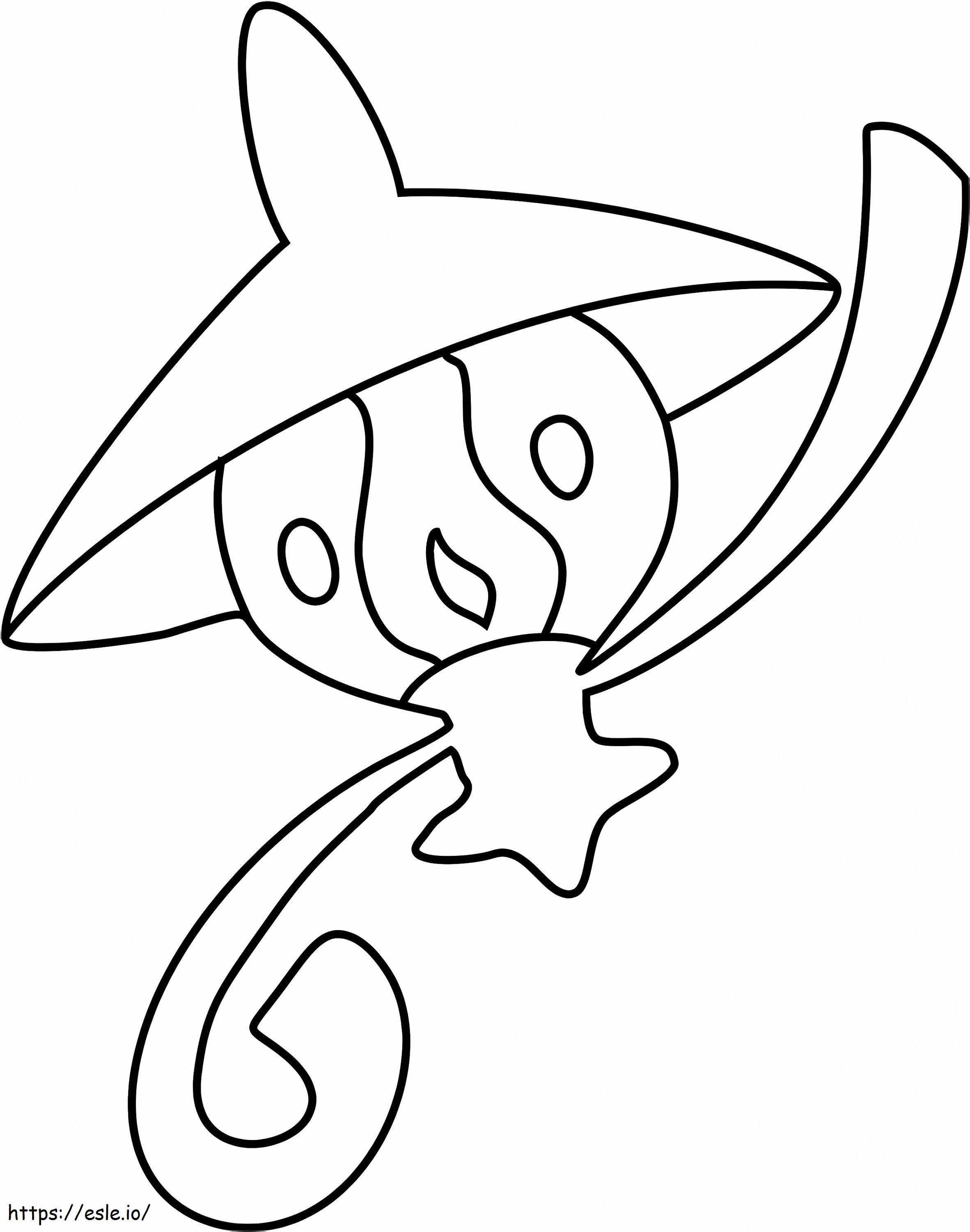 Coloriage Pokémon Lampent à imprimer dessin