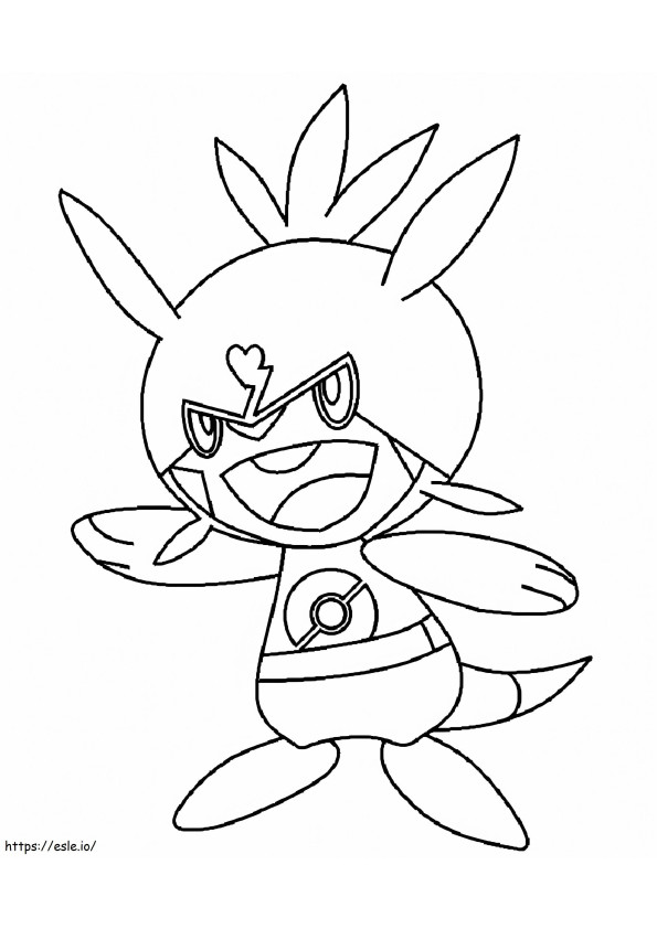 Chespin Pokemon 2 coloring page