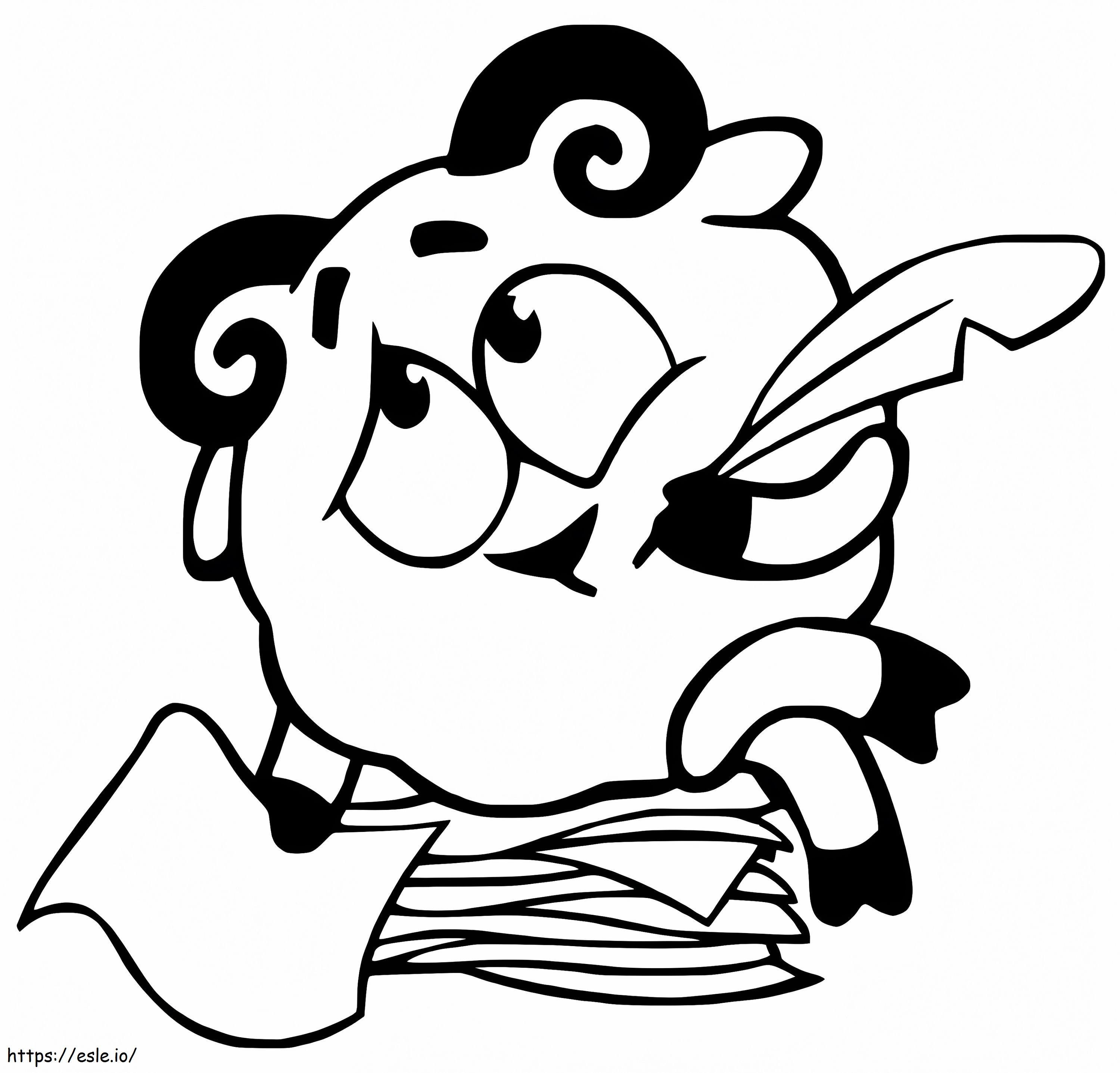 WolliRiki Writing Coloring Page - Free Printable Activity for Kids