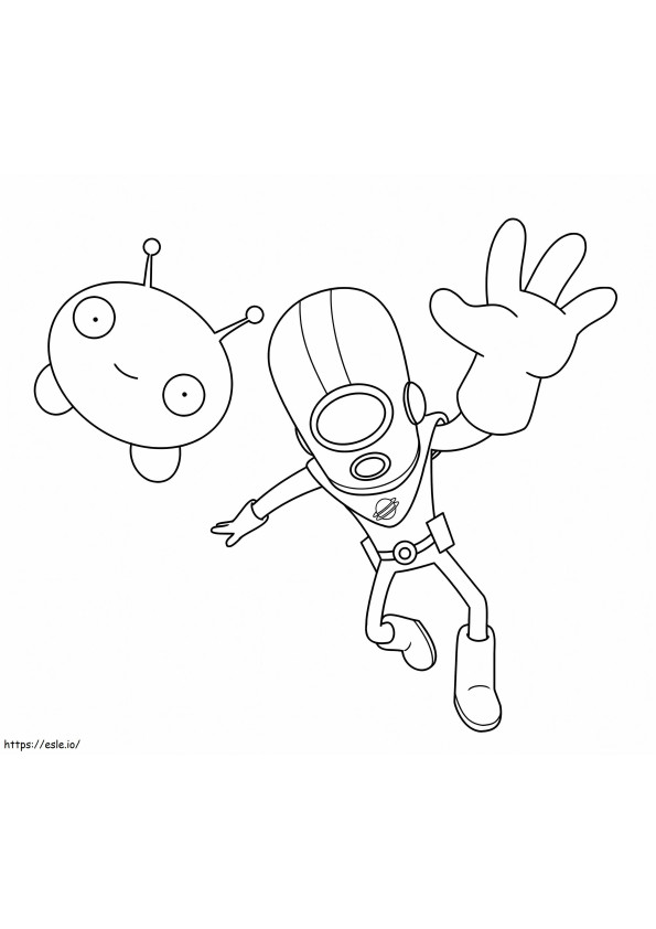 Gary Goodspeed And Mooncake coloring page