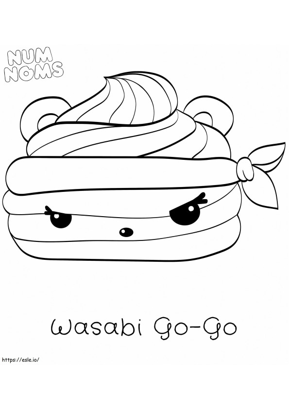 Fresco Wasabi Go Go And Num Noms coloring page