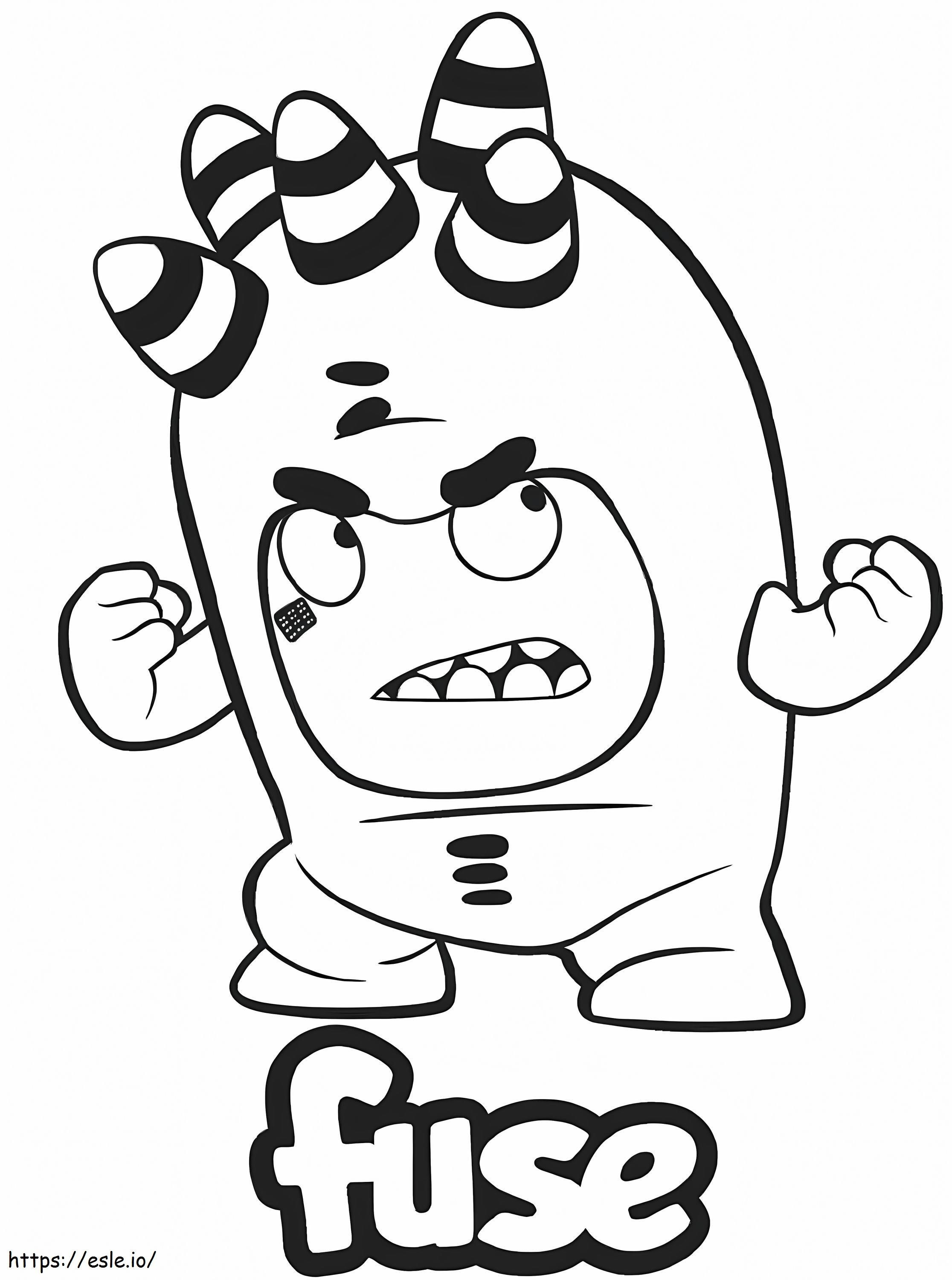 Merge Oddbods coloring page