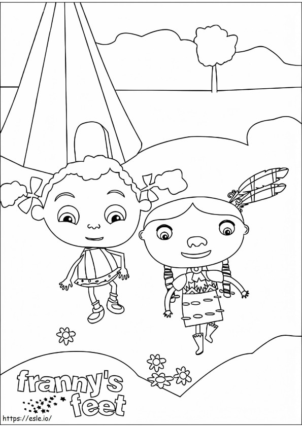 Frannys Feet 3 coloring page