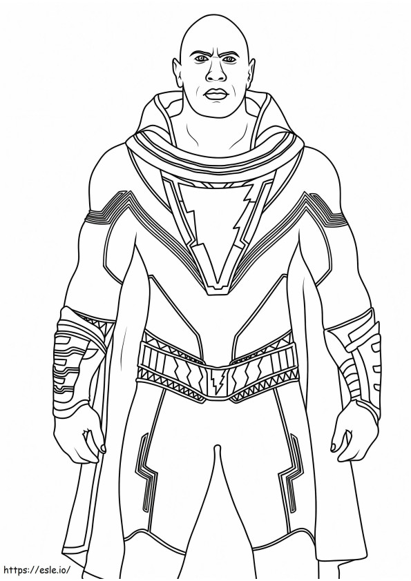 Black Adam Is Cool coloring page