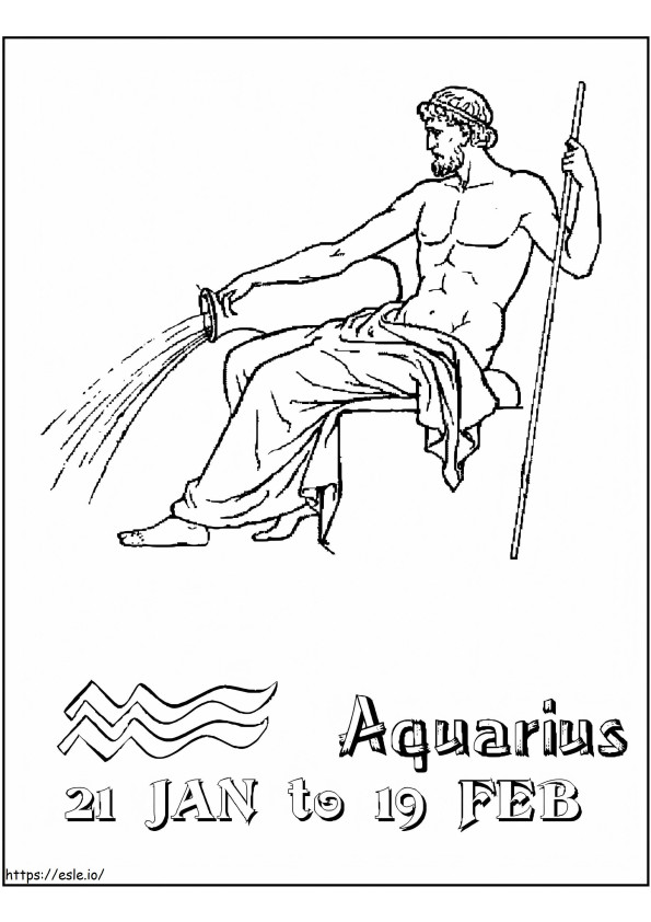 Aquarius 9 coloring page