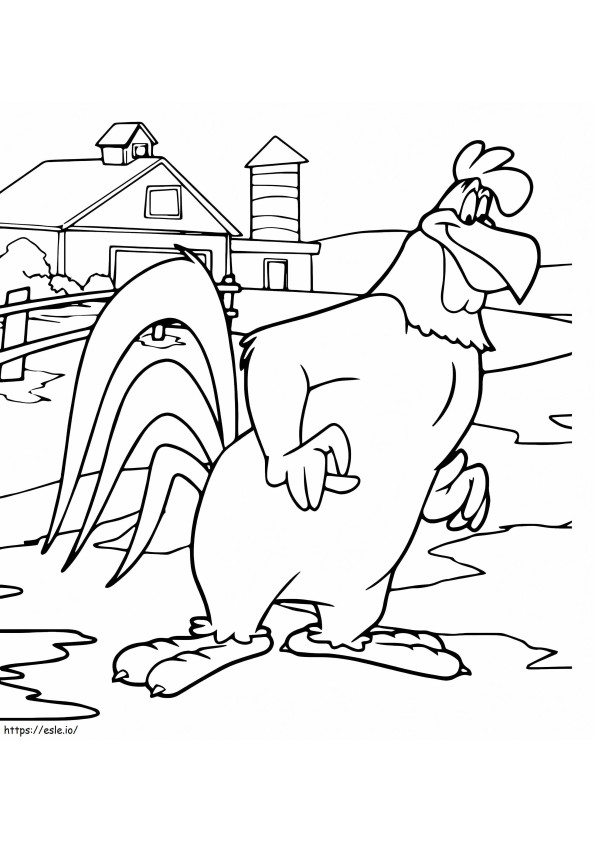 Coloriage Corne de brume Livourne Looney Tunes à imprimer dessin
