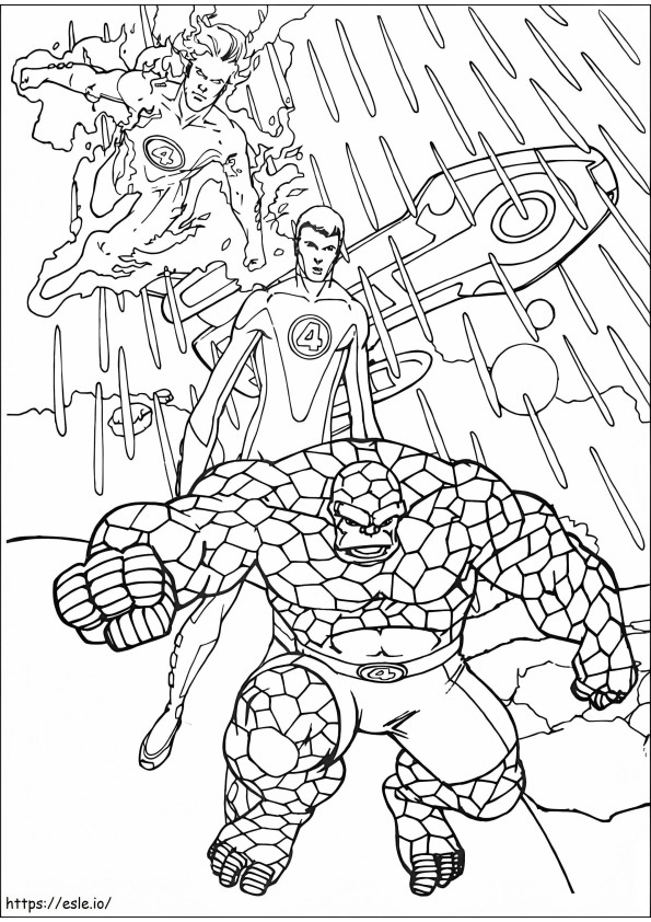 Fantastic Four 1 coloring page