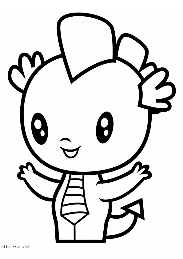 MLP Cutie Mark Crew Dragon Spike coloring page