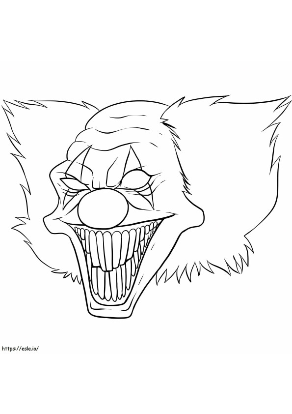 Scary 5 coloring page