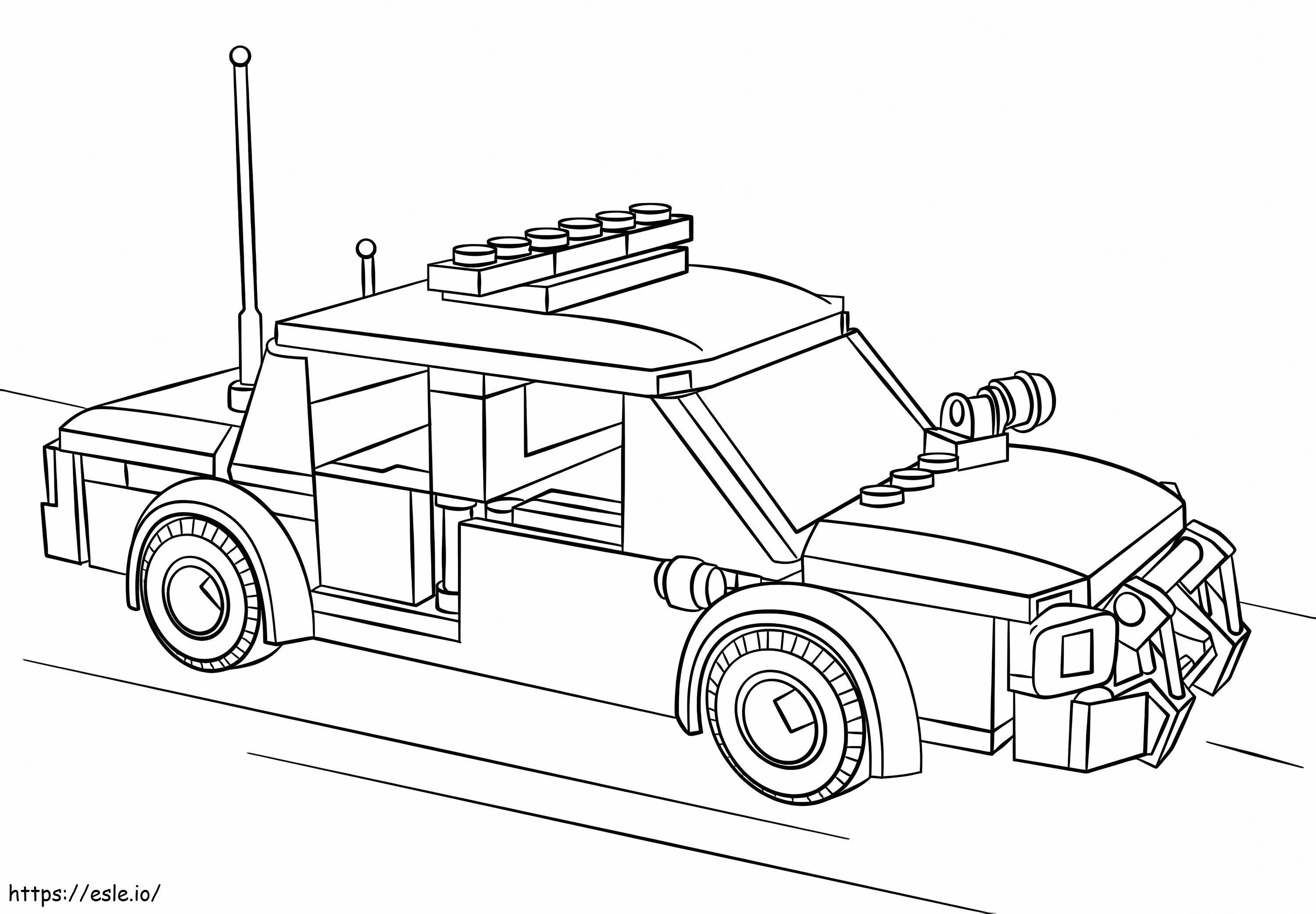 Lego City Police Car coloring page