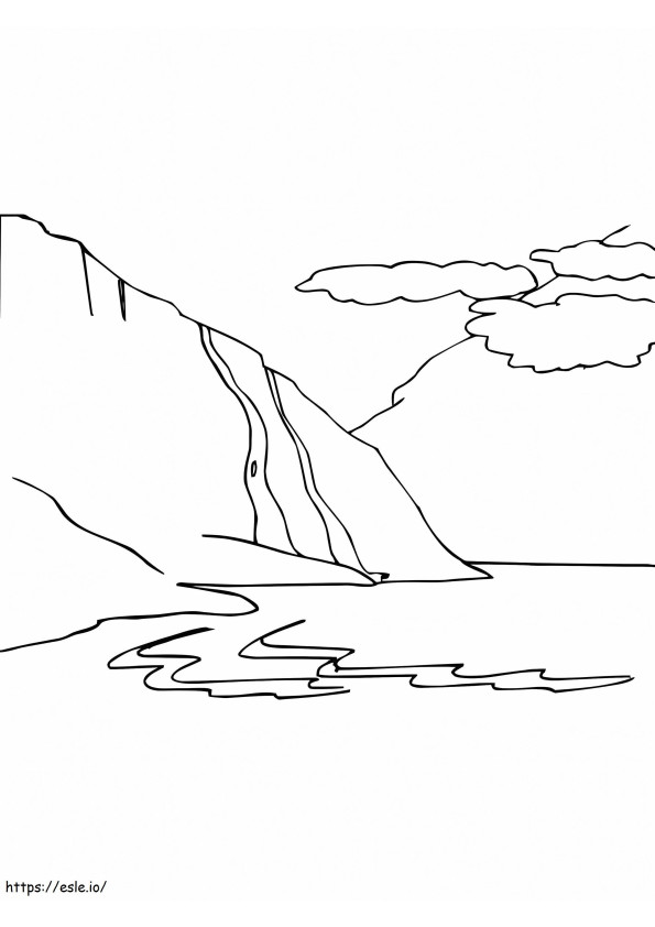 Norway Fjord coloring page