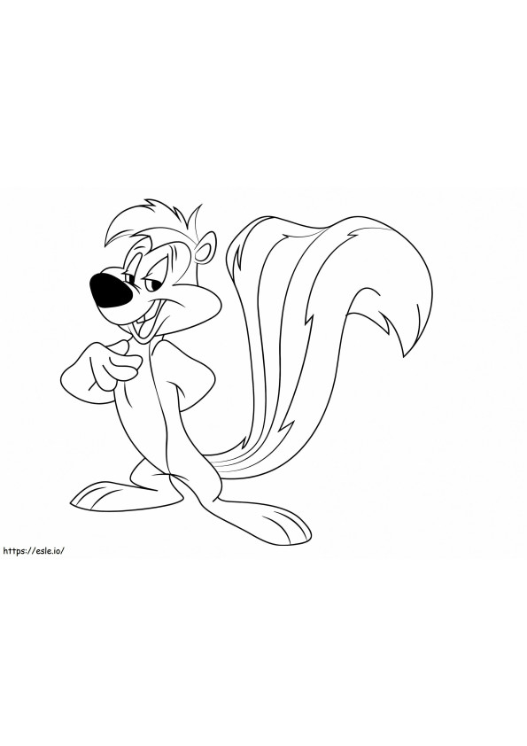 Free Printable Pepe Le Pew coloring page