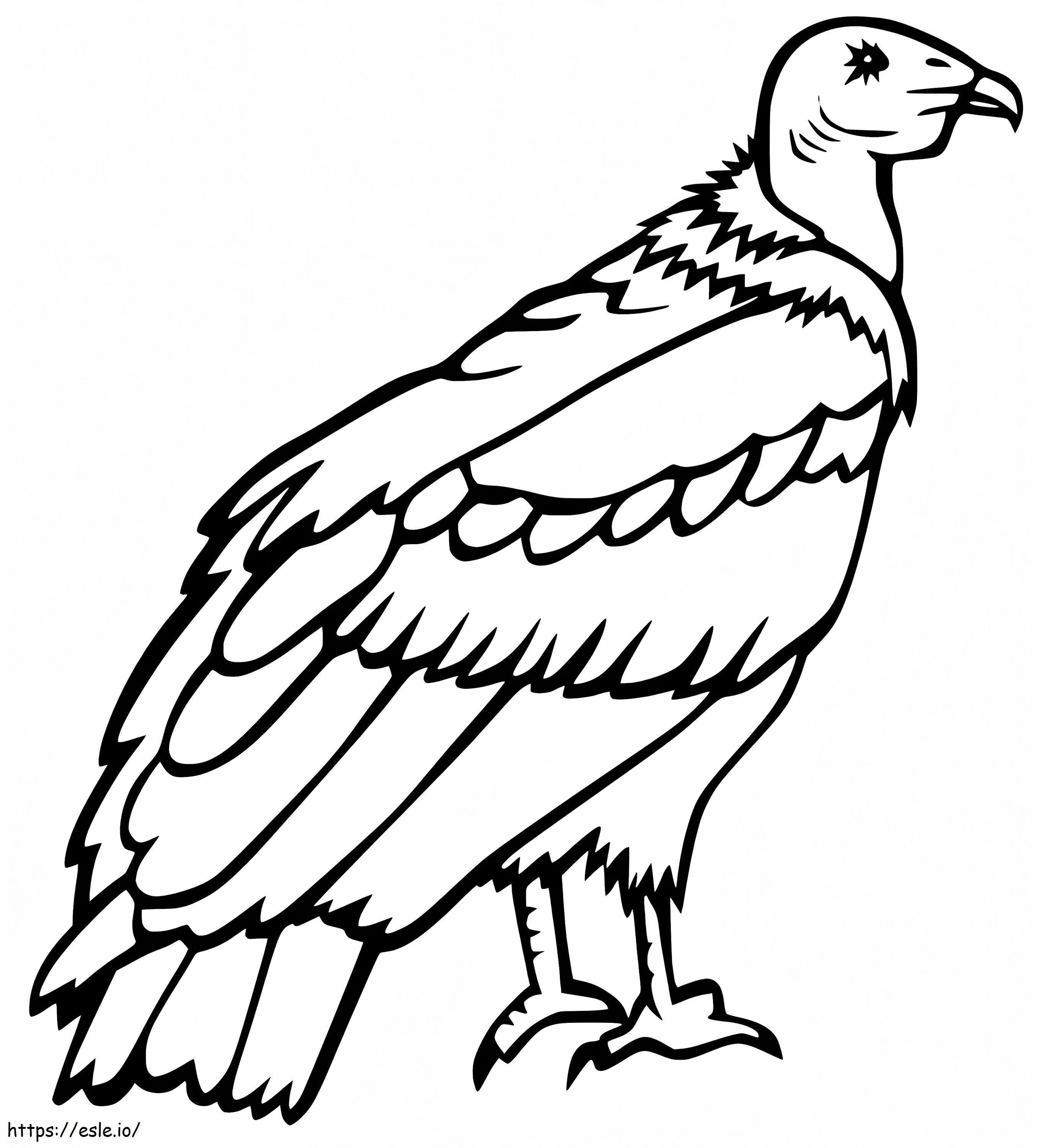 Vulture 7 coloring page