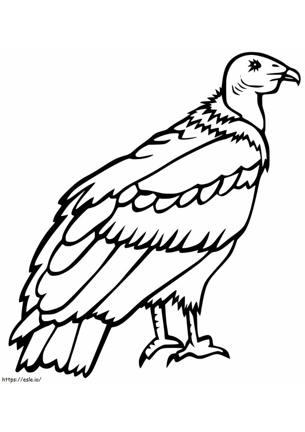 Vulturul 7 de colorat