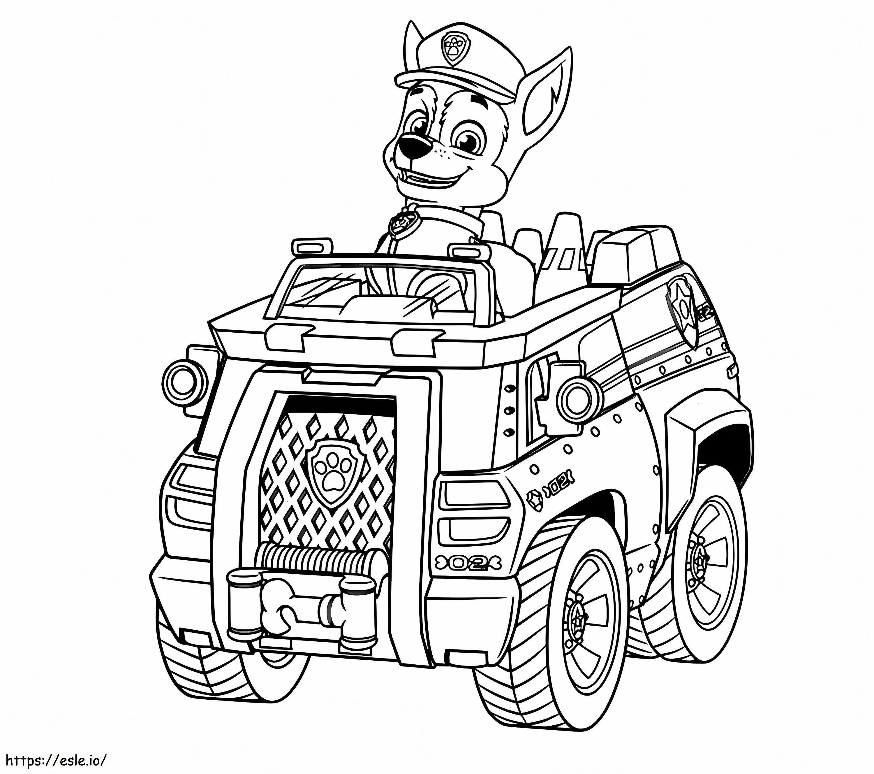Chase Paw Patrol 2 coloring page