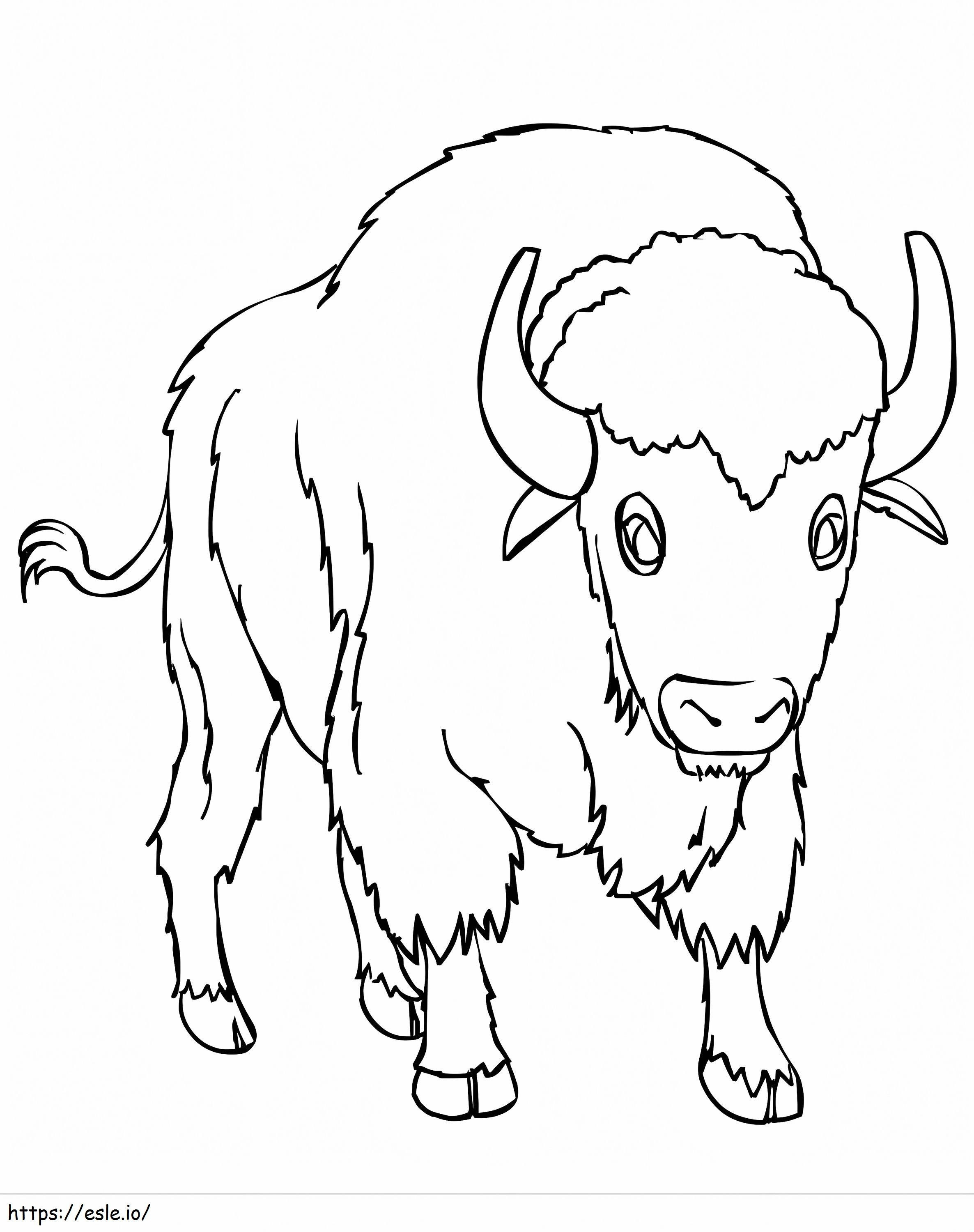 Bison 3 coloring page