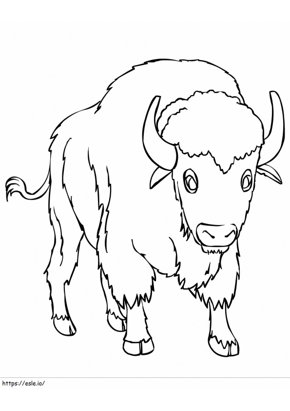 Bison 3 coloring page