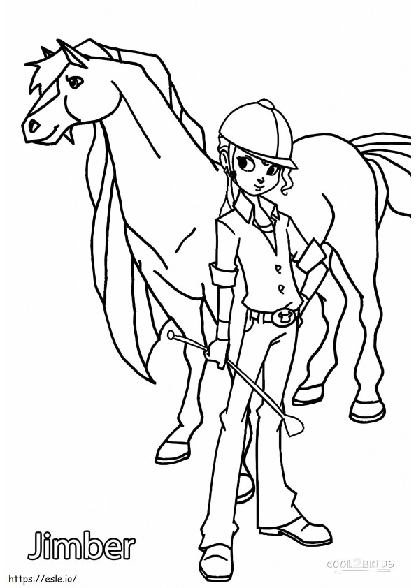 Jimber From Horseland coloring page