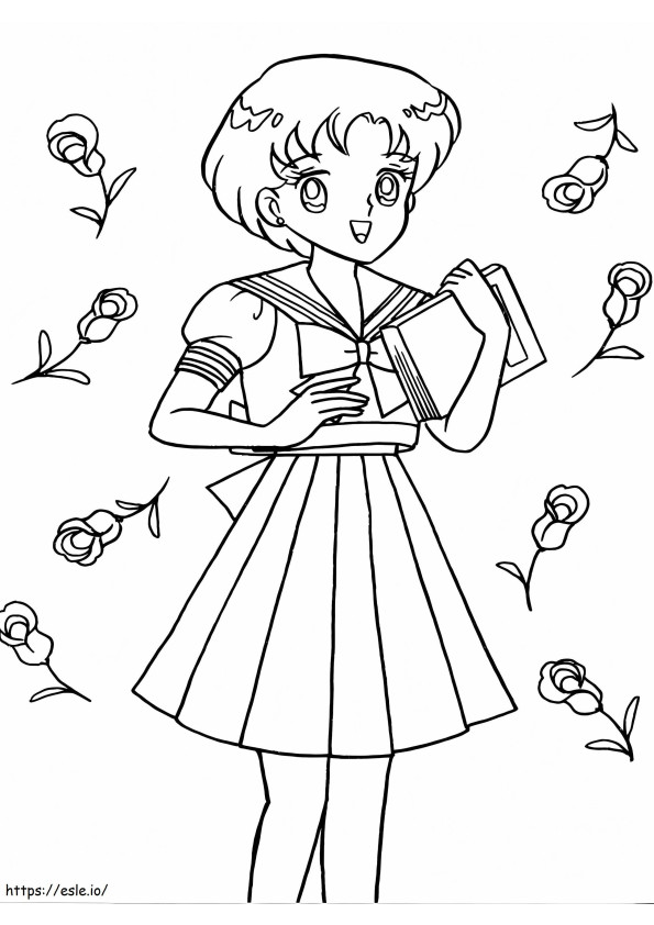 Boldog Sailor Mercury kifestő