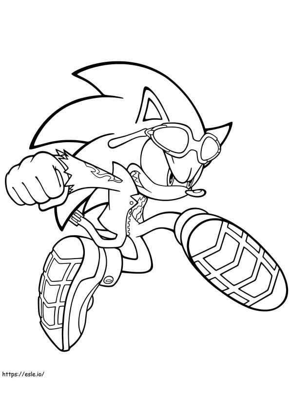 Sonic incrível para colorir