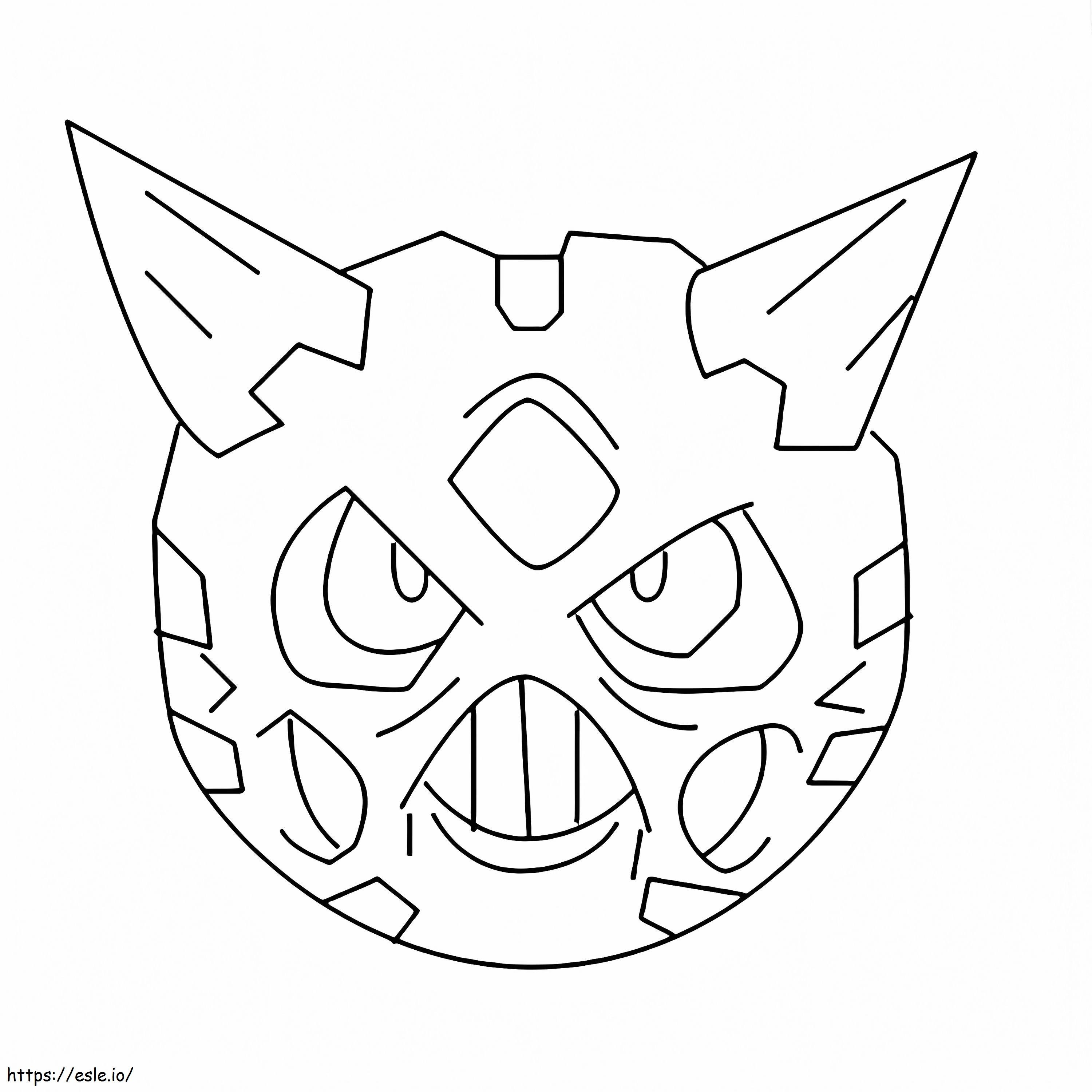 Printable Glalie Pokemon coloring page