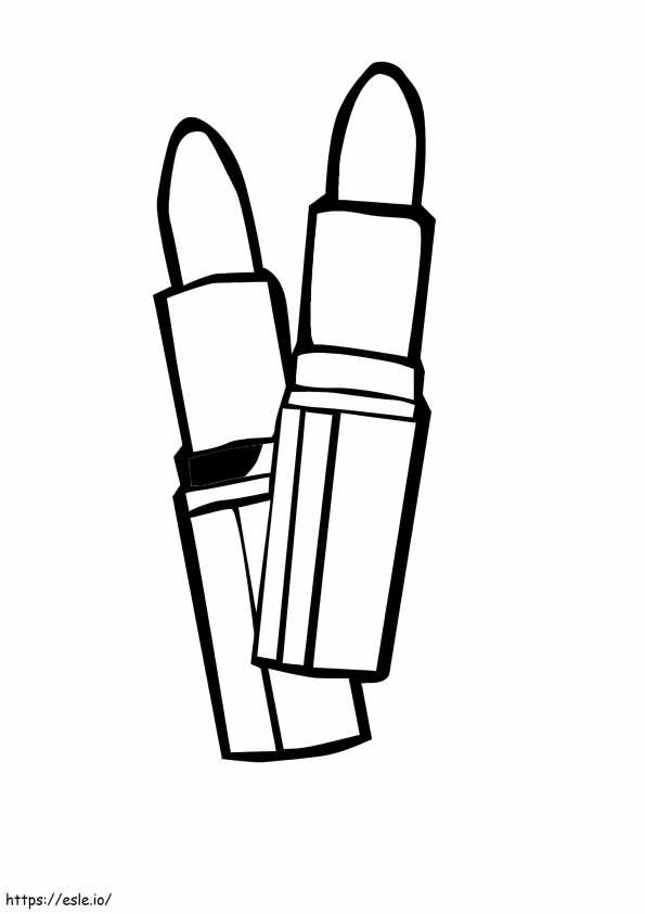 Lipstick coloring page