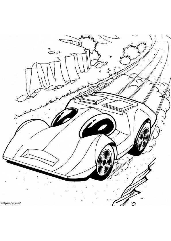 Race Car 9 coloring page