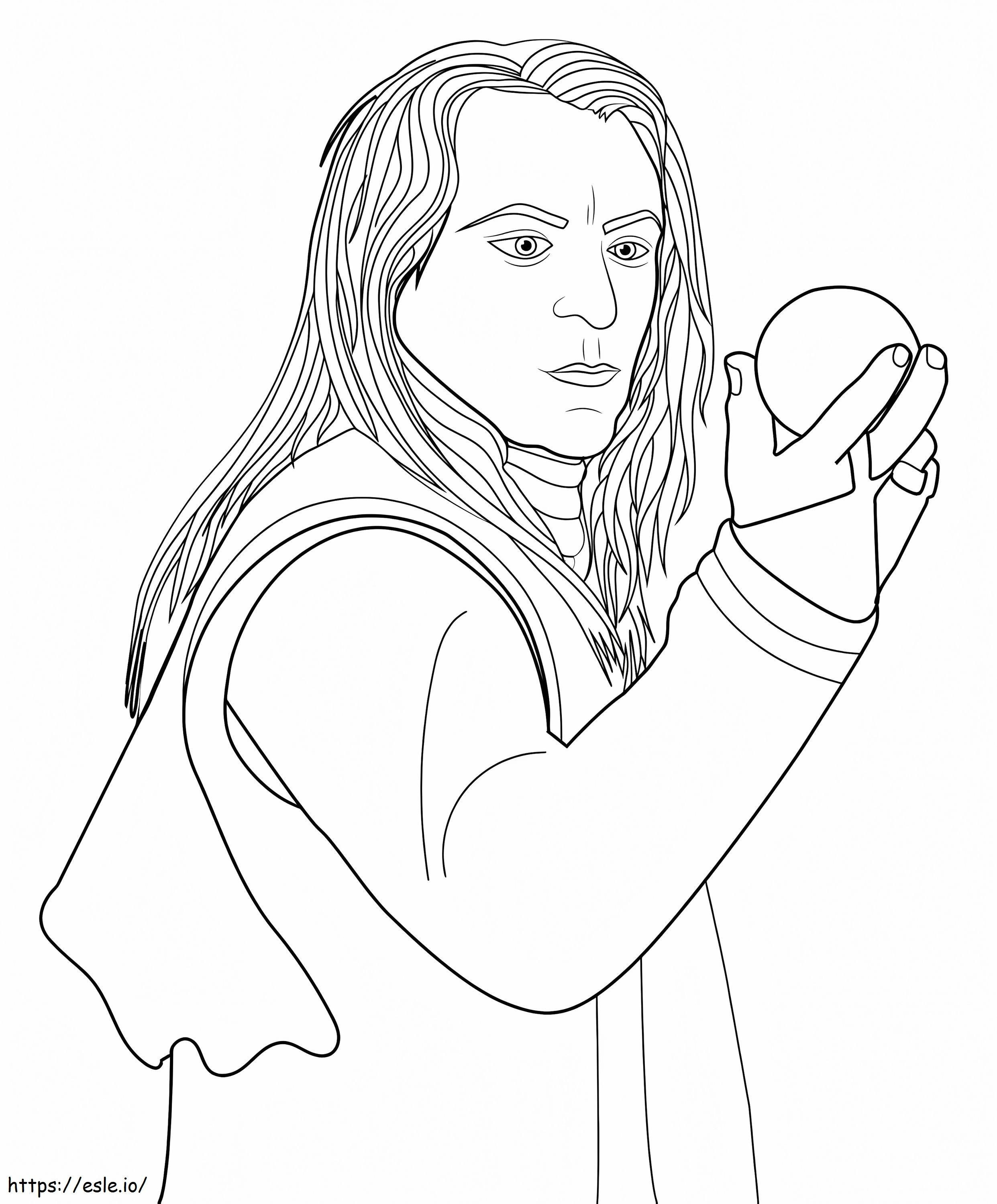 Lucius Malfoy From Harry Potter coloring page