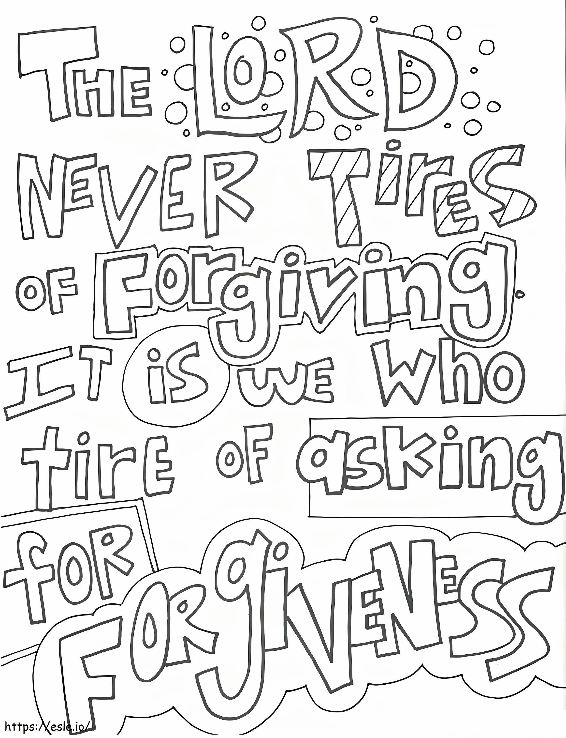 Forgiveness Doodle coloring page