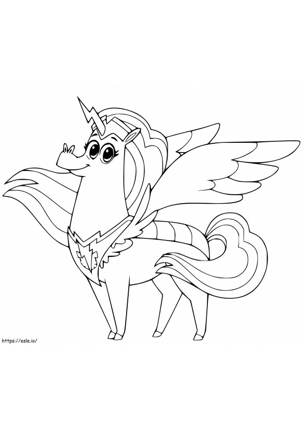 Captain Thunderhoof From Corn And Peg coloring page
