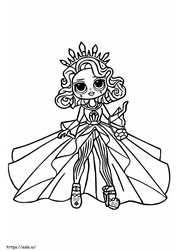 Lol Omg Queen Crystal coloring page