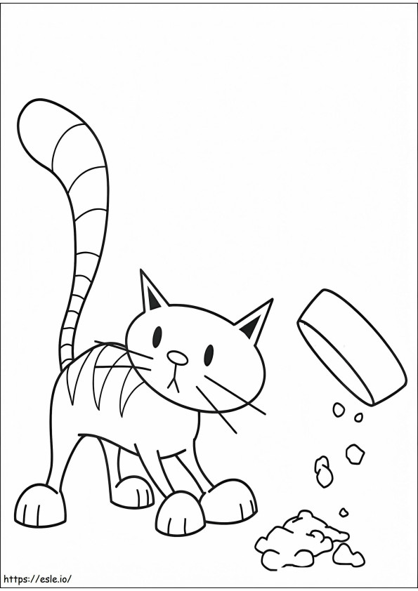 1534124189 Pilchard And Food A4 coloring page