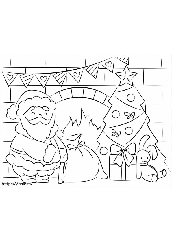 1533006411 Feliz Papai Noel A4 para colorir
