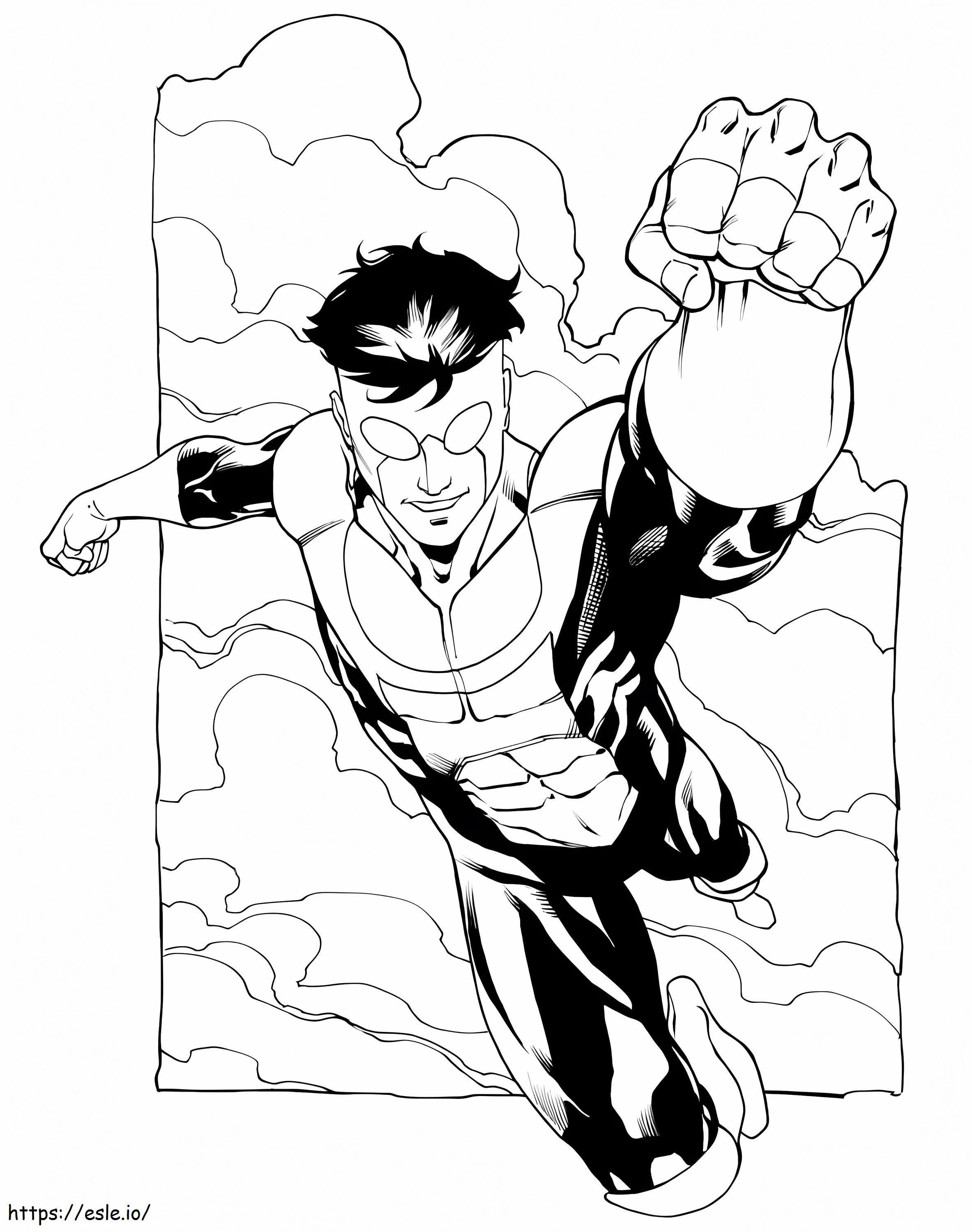 Cool Invincible coloring page