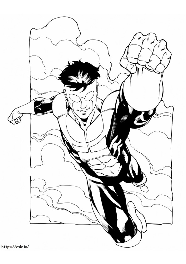 Cool Invincible coloring page