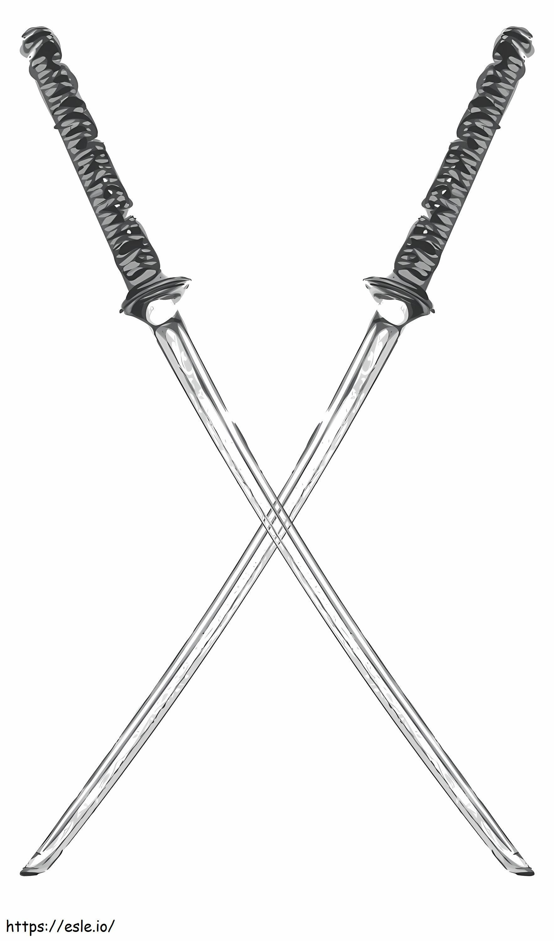 Dos Espadas'tan Katana boyama