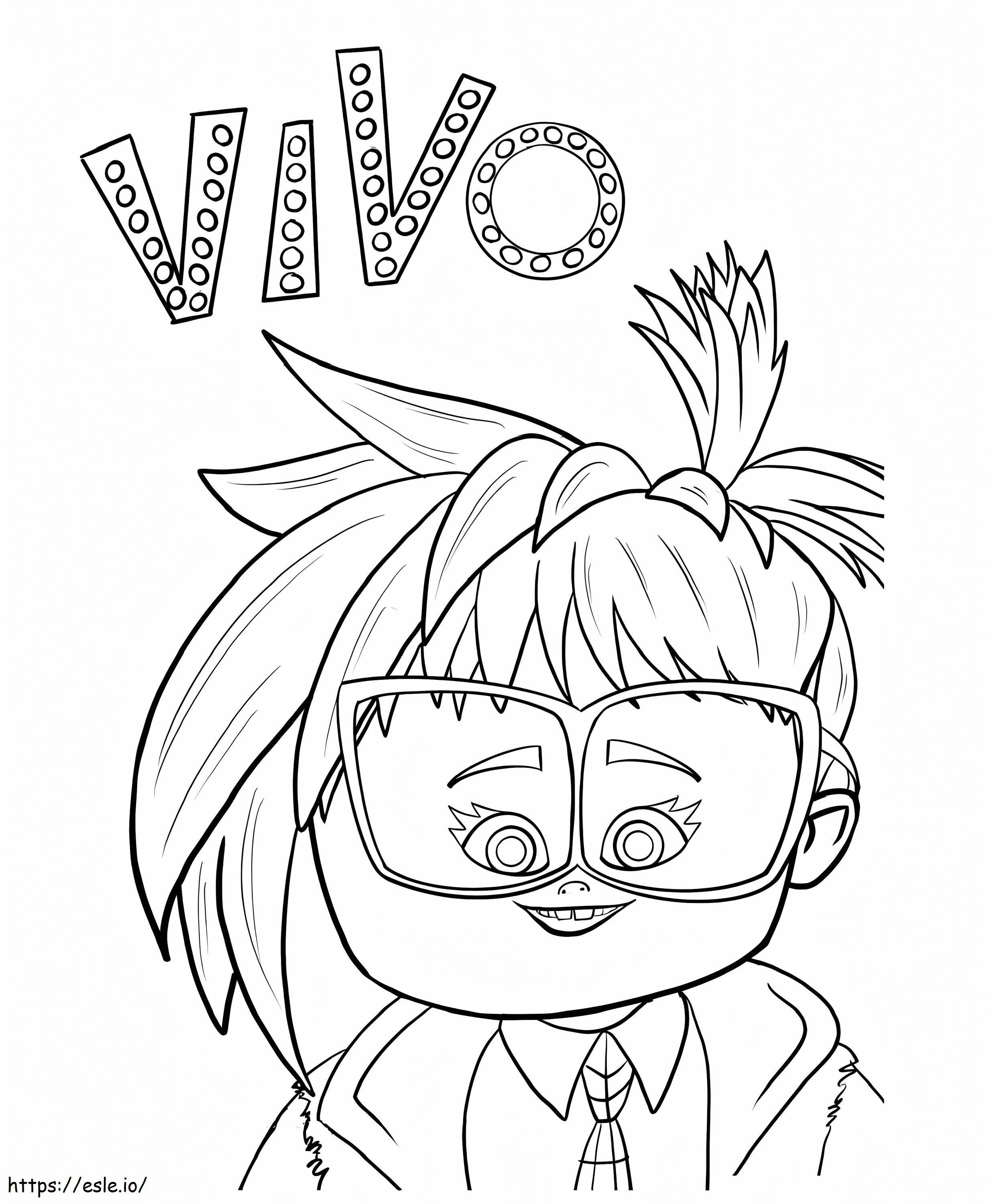Gabriela From Vivo coloring page