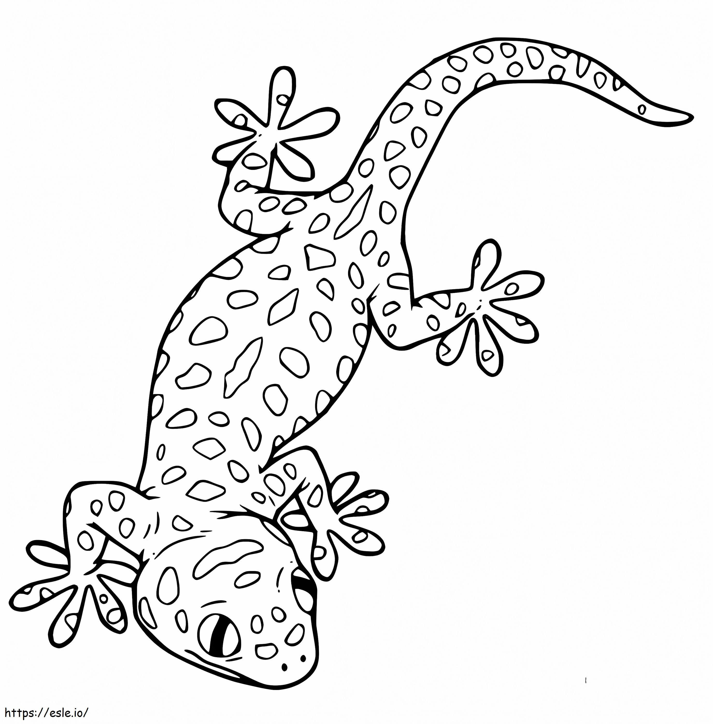 Leopard Gecko 3 coloring page