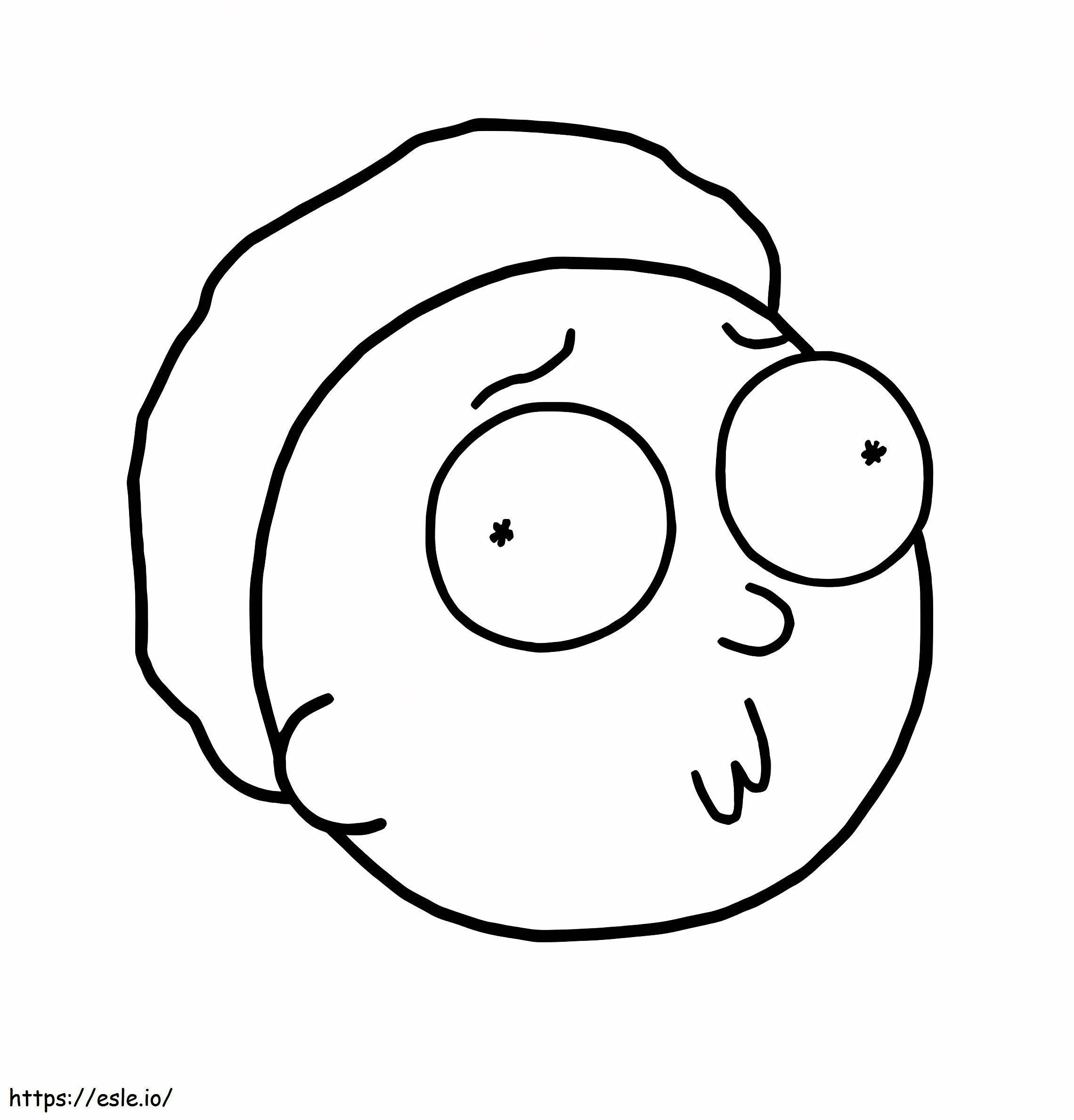 Funnymorrty Coloring Page - Rick and Morty Fan Art