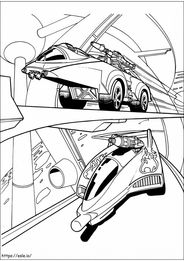 Hot Wheels 23 coloring page