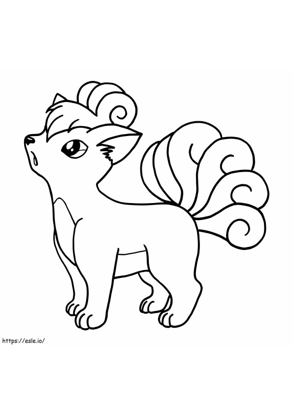 Vulpix 3 Coloirng Page coloring page